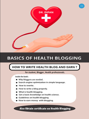 cover image of Basics of Health Blogging